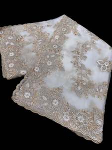 (Video Clip attached )Heavy work designer Saree with netting base fabric and sto&hellip;