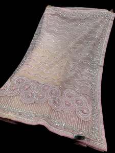 (Video Clip attached )Heavy work designer Saree with netting base fabric and sto&hellip;