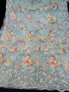 (Video Clip attached ) Very heavy work designer Pastel Baby Blue Colour Heavy St&hellip;