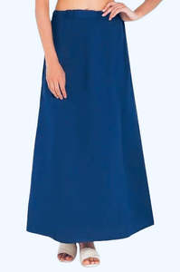 Peacock Blue colour waist size-44 inch Under skirt or peticott in cotton fabric