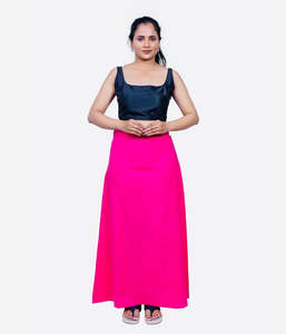 Under Skirts Or Peticott: Vibrant Hot Pink color cotton Petticoat
