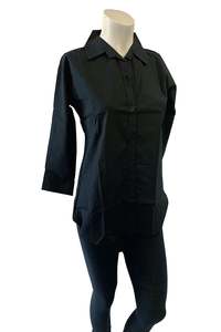 Womens Tops: Black Shirt Cotton base