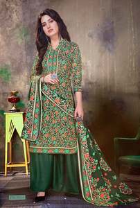Designer Woolen Collection Fabric TOP :- *Pashmina jacquard Print with exclusive&hellip;