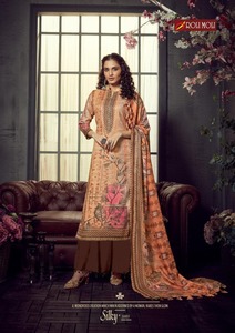 Woolen Warm Suits Unstitched Fabrics: Designer Woolen Collection Fabric TOP :- *Pashmina jacquard Print with exclusive Swarovski Diamond WORK cut:-2.50 mtr appx BOT:- *Heavy spun bottom 2.50mtr Dupatta:- TWILL SHAWL * PRINTED 2:25 cut Size: Unstitched