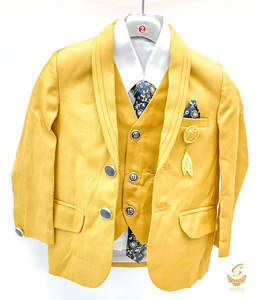 Dark Mellow Colour Boys 5 Piece Suit