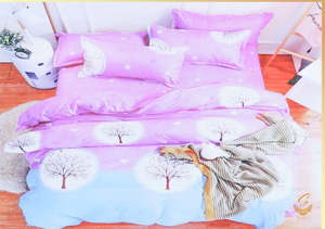 King Size Bedsheet for Double Bed108 Inches X 108 Inches Pink colour floral Prin&hellip;