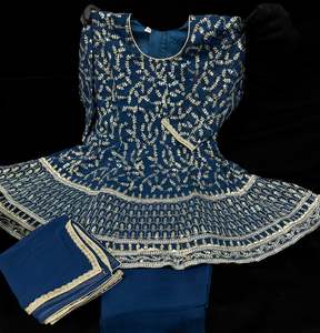 Pure and soft georgette based embroidery with sequined work girls Anarkali suit &hellip;