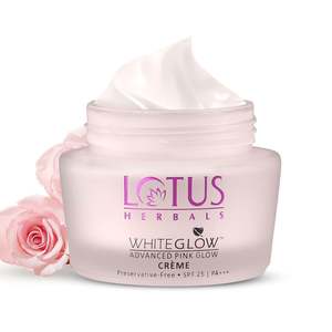 Lotus Herbals Whiteglow Advanced Pink Glow Brightening Cream | SPF 25 | PA+++ | &hellip;