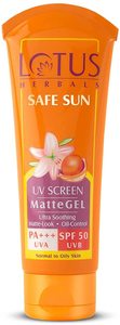 Face Cream Moisturiser: Lotus Herbals SPF 50 Ultra Soothing Face Lotion 50 g