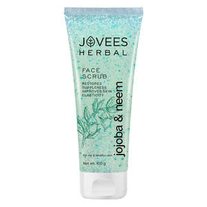 Face Scrub Gel: Jovees Jojoba & Neem Face Scrub With Wheatgerm Extract Reduces Age Spots | Reduces Premature Ageing | Removes Dead Cells