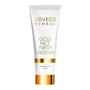 Face Wash: Jovees Herbal Ultra Radiance Gold Face Wash Gives Clear, Nourished & Hydrated Skin, Reduce Dark Spot And Improves Skin Texture | For All Skin Types 100ml