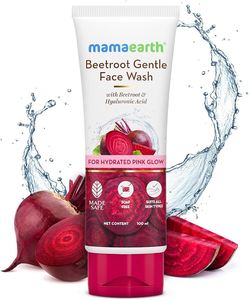 MAMAEARTH Beetroot Gentle Face Wash & Hyaluronic Acid For Hydrated Pink Glow -10&hellip;