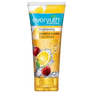 Face Wash: Everyuth Naturals Brightening Lemon & Cherry Face Wash, 50gm