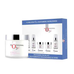 Facial Kits: O3+ Whitening Facial Kit With Brightening & Whitening Peel Off Power Mask Whitening Facial Kit Pack of 4 for Dull Skin (180gm)