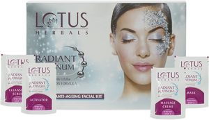Facial Kits: Lotus Herbals Radiant Platinum Facial Kit ( 4BOX pack inside )