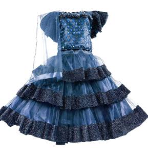 Girls Frocks: Party Wear fancy crop top with skirt For Girls