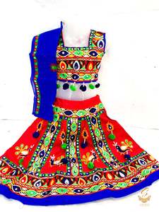 Kids Chaniya Choli Garba Dress: cotton based beautiful embroidered chaniya choli