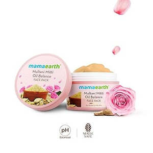 Mamaearth Multani Mitti Oil Balance Face Pack with Multani Mitti & Bulgarian Ros&hellip;