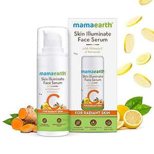 Mamaearth: Mamaearth Vitamin C Skin Illuminate Face Serum for Radiant Skin | Helps Reduce Fine Lines & Wrinkles | Radiance Serum with Turmeric | Suits All Skin Types 30 g