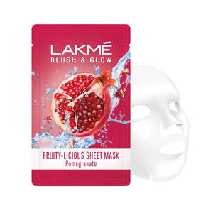 Sheet Mask: Lakme Blush & Glow Fruity Licious Pomegranate Sheet Mask