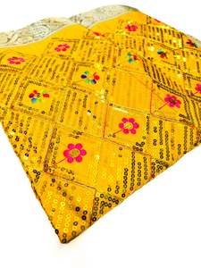 Silk Based heavy Embroidery Work with sequined design work Rumala Sahib Double S&hellip;