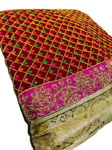 Silk Based heavy Embroidery Work work Rumala Sahib Double Set With Palkan