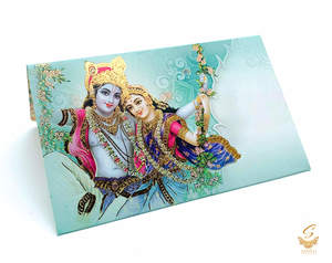 Radhe Krishna design Shagun Envelope small size