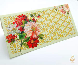 Flowers design Shagun Envelope
