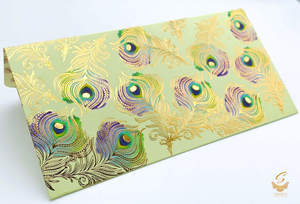 Peacock Feather design Shagun Envelope