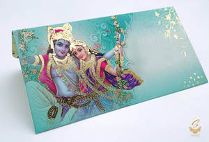 Radhe Krishna design Shagun Envelope