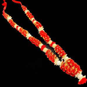 Garland Jaimala Garland: Red color Mala (size mentioned in picture )