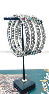 Beautiful Multicoloured Oxidised 4 Bangles