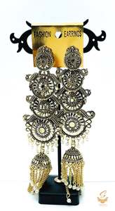 Beautiful Oxidised Jhumka Earrings