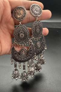 Beautiful oxidised bigger earrings