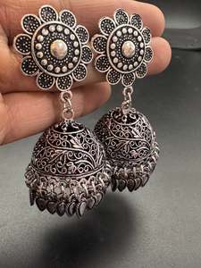 Beautiful oxidised bigger jhumka