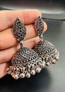 Beautiful oxidised bigger jhumka