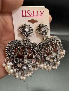 Beautiful oxidised bigger jhumka