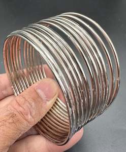Oxidised Bracelets Bangles: Plain Oxidised bangles set (price per pack)