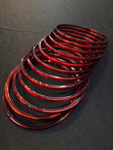 Maroon Color Plain Glass bangles 1 dozen in one pack (price per pack)