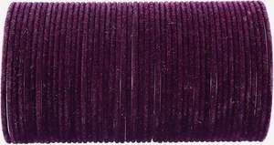 Dark Purple color Velvet Bangles( 3 dozens in set)
