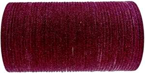 Dark Plum color Velvet Bangles( 3 dozens in set)