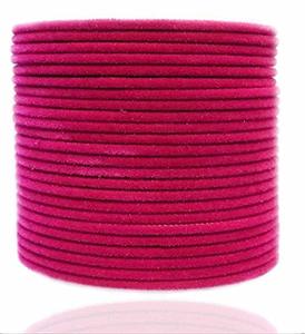 Velvet Bangles: Strawberry color Velvet bangles (3 Dozen bangles in one set)