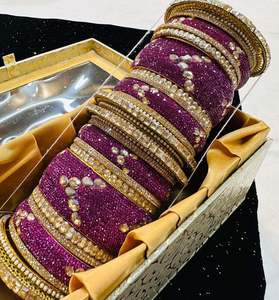 Beautiful Hot Pink stones with jerkin beaded and Crystal stone Designer Bridal C&hellip;