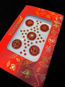 Golden stone Deep Red Bindi