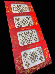 Bindi: Golden stone Bindi(price per pack)