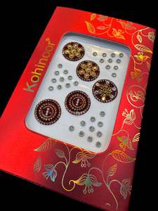 Golden stone Deep Maroon Bindi