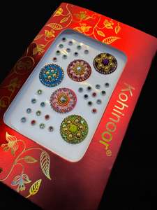 Golden stone Multicoloured Bindi