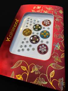Bindi: Golden stone Multicoloured Bindi