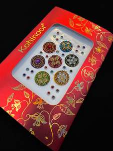 Bindi: Golden stone Multicoloured Bindi