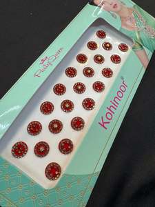 Bindi: Golden stone Red Bindi